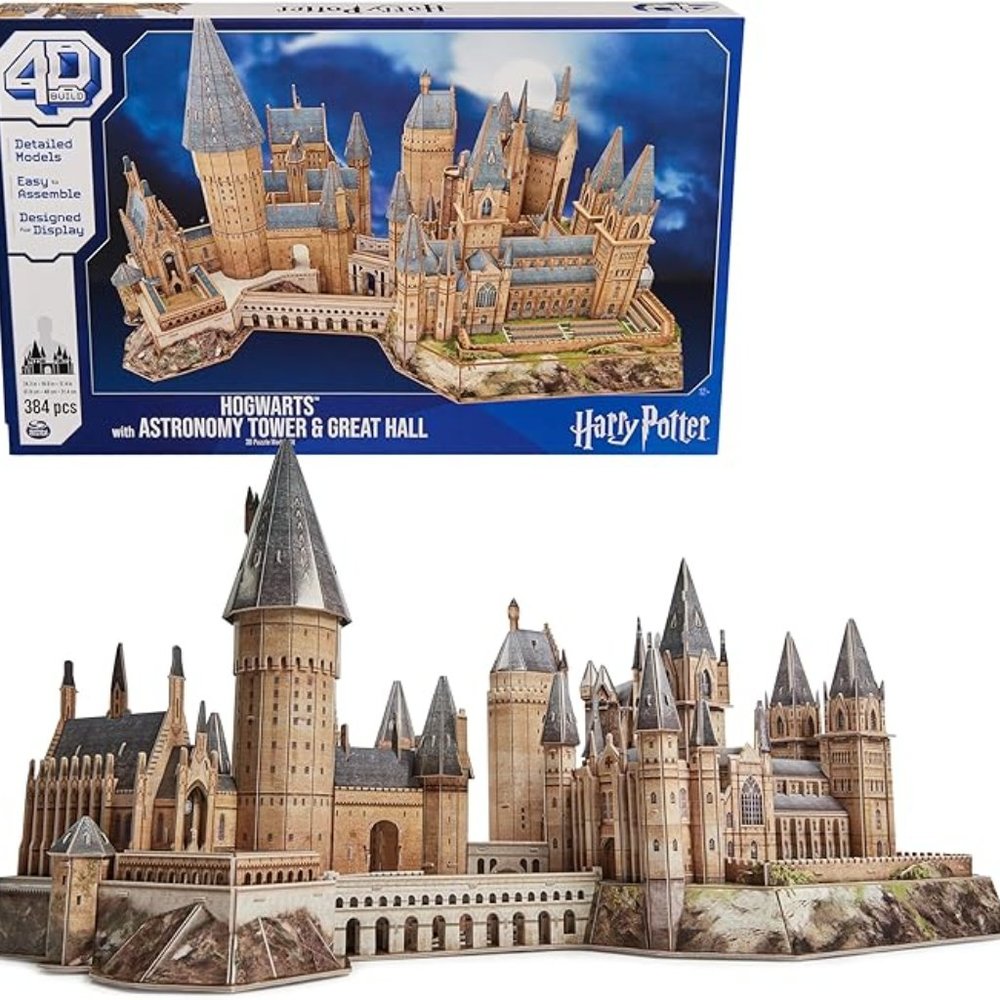 4D Build, Harry Potter Deluxe Hogwarts Castle with Astronomy Tower & Great Hall
